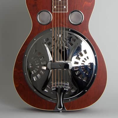 Beard  Vintage R Dobro Resophonic Guitar (2004), ser. #D-442, original black tolex hard shell case. image 3