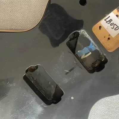 Black Single Cut Guitar Basswood Body DIY Project image 2