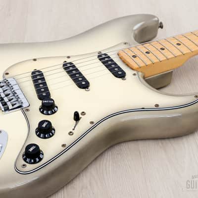 1980 Fender Stratocaster Hardtail Vintage Guitar Antigua, Near-Mint w/ Case image 6