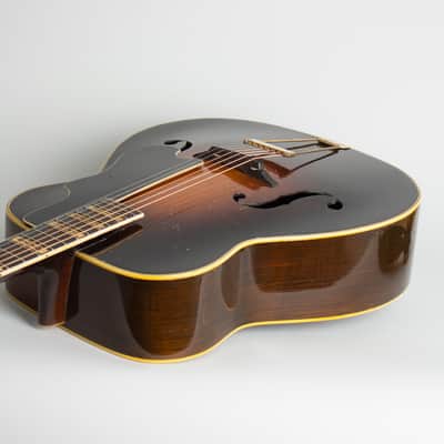 Bacon & Day  Ne Plus Ultra Troubadour Model 3R Arch Top Acoustic Guitar (1933), ser. #33241, vintage tweed hard shell case. image 7