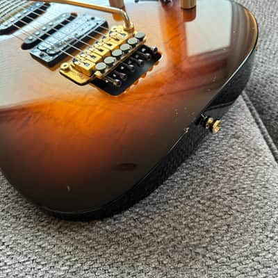 Jackson USA Dinky DK1 HSS Quilted Maple Top Tobacco Sunburst Finish 1997 OHSC image 9