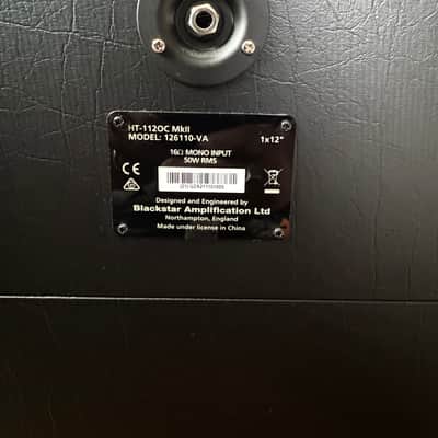 Blackstar HTV 112 MkII 1x12" 80-Watt Guitar Cabinet 2017 - Present - Black image 4