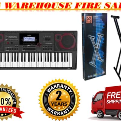 Casio CTX5000 61-Key Touch Sensitive Portable Keyboard with MR DJ Keyboard Stand