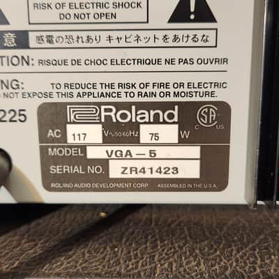 Roland VGA-5 V-Guitar 2-Channel 65-Watt 1x12" Digital Modeling Guitar Combo image 11