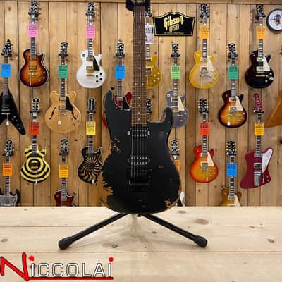 CHARVEL Pro-Mod Relic San Dimas Style 1 HH FR PF, Pau Ferro Fingerboard, Weathered Black image 7