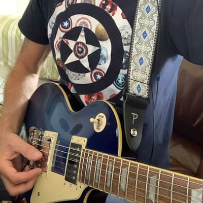Epiphone Les Paul Standard Quilt Plus Top PRO 2012 - Trans Blue image 3
