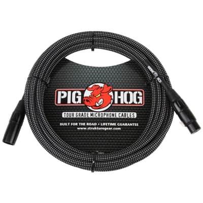 Stereo to FOH Kit Extended Range - Strymon PCH Active Direct Interface + 2x Pig Hog Black/White Woven XLR Cable 30FT image 8