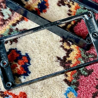 1957-1965 Gibson black M-69 humbucker pickup rings MR490 MR491 + screws + springs M69 image 10