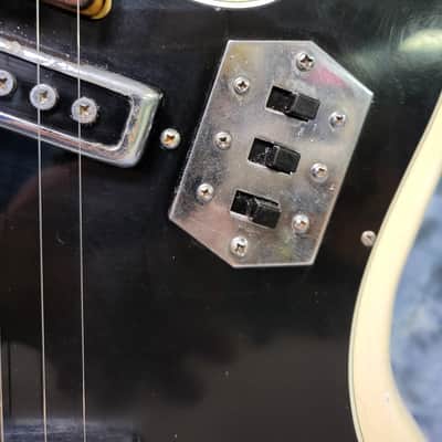 Vintage RARE 1966 Japan Pleasant SE 218 Shinko Gakki Made Electric Guitar Faded White Pro Setup New Strings Gigbag image 6