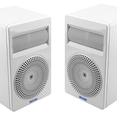Singtronic Professional 2000W Karaoke Vocal Speakers- White (Pair) image 1
