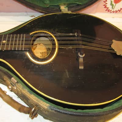 Gibson Style A Mandolin 1920s Black w/ Original Case image 11