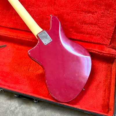 Guyatone LG-130t Wackadoodle offset bizarre guitar c 1960’s Candy Apple Red CAR GUYA Bild 9