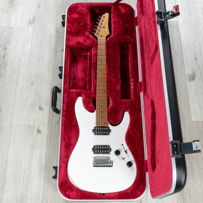 Ibanez AZ2402 Prestige Guitar, S-Tech Roasted Maple Fretboard, Pearl White Flat image 10