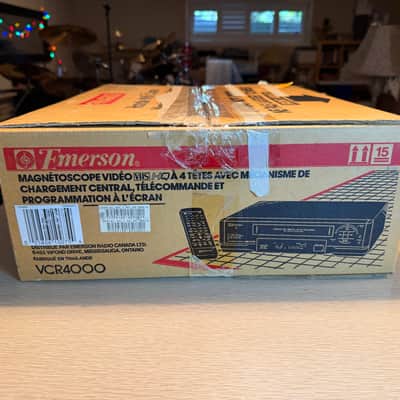 Emerson VCR4000 VHS VCR 1994 w/ Box Remote BRAND NEW IN BOX EXTREMELY RARE🔥 image 3