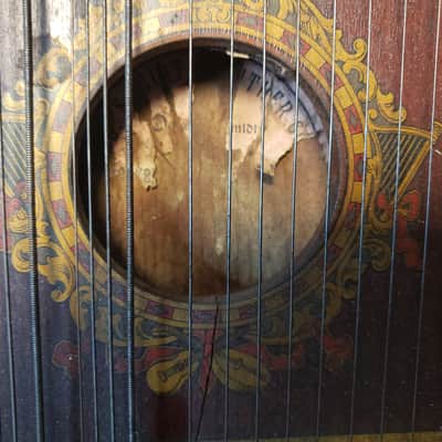 Vintage US Guitar Zither Co. Oscar Schmidt  American Mandolin Harp Early 1900s - natural image 3