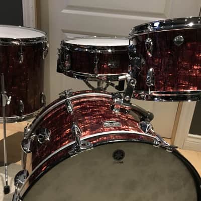 Yamaha Vintage Drum Set 'D20 Outfit' 1969 Red Pine wrap image 7
