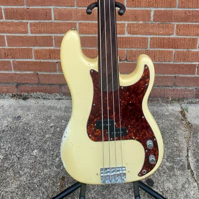 Fender Precision Bass Fretless with Rosewood Fingerboard 1970 - 1983 - Blonde image 1