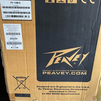 Pair of Peavey PV 15M 2-way Stage Monitor 2010s - Black image 2