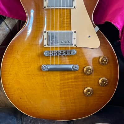 Gibson 2003 Les Paul Standard Subtle Honeyburst Flametop w/ OHSC Non-Chambered w/ Grovers image 4