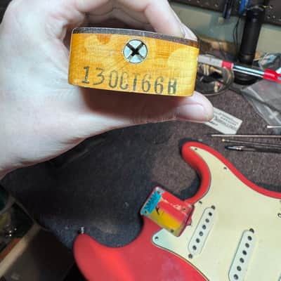 Fender Stratocaster 1966 - Fiesta Red - Refin image 13