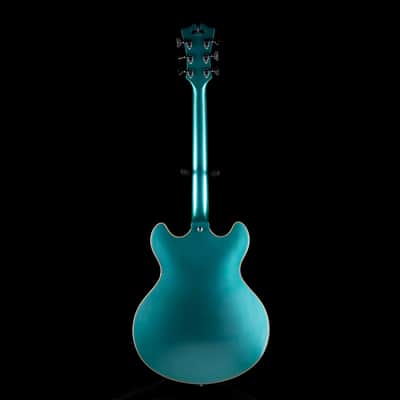 Used D’Angelico Premier DC Semi Hollowbody Turquoise With Gig Bag image 11