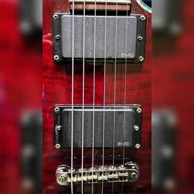 2007 Schecter Hellraiser C-1 Hardtail (String-Thru) - Black Cherry image 4