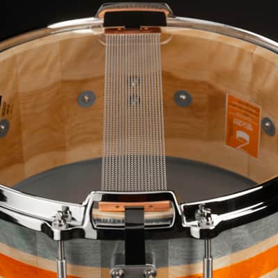 Seven Six Drum Company's The Flame Birch III 6x14 Custom Solid Stave Snare Drum image 4