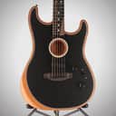 Fender Certified Pre-Owned American Acoustasonic Strat, Ebony Fingerboard, Black (E8) (2948A)