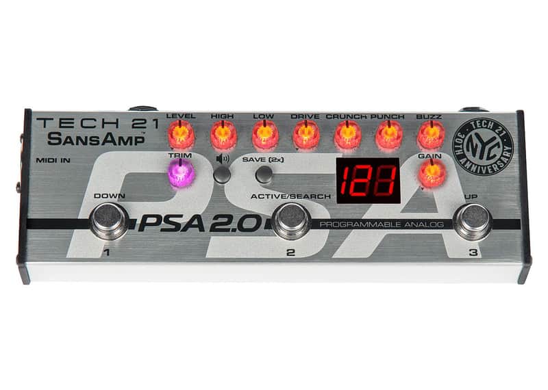 Tech 21 SansAmp PSA 2.0 Programmable Guitar Preamp image 1