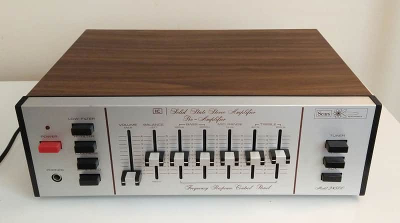 Sears 28500 Stereo Amplifier (by AGS) wood image 1