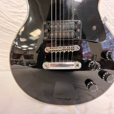 Vintage 70's-80's Memphis Electric Guitar LP in Black image 5