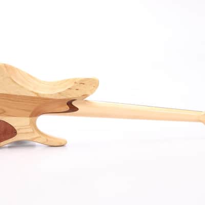 2000 Fodera Imperial Beezelite Buckeye Burl 5-String Bass Guitar Lefty #50662 image 11