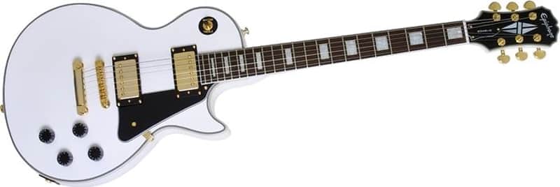 Epiphone Les Paul Custom PRO Electric Guitar Alpine White image 1