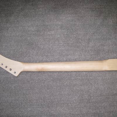 Custom ESP Style Lynch Reverse Hockey Banana Guitar Neck Maple & Richlite Board Stainless Steel Frets image 6