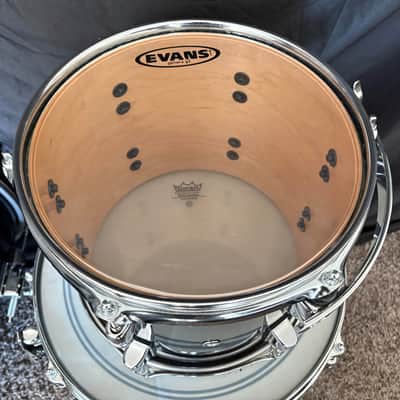 Taye Studio Maple 4-piece kit - 20, 10, 15 with matching 5 by 14" snare 2000's - Piano Black Lacquer image 7