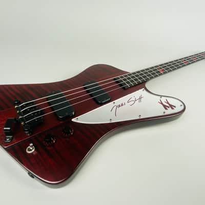 Gibson Nikki Sixx Thunderbird Bass-Shout at the Devil indeed- 2009 Trans Red image 6