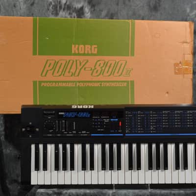Korg Poly 800 ii Polyphonic Synthesizer Vintage 1986 w Original Box & Manual We Ship FAST