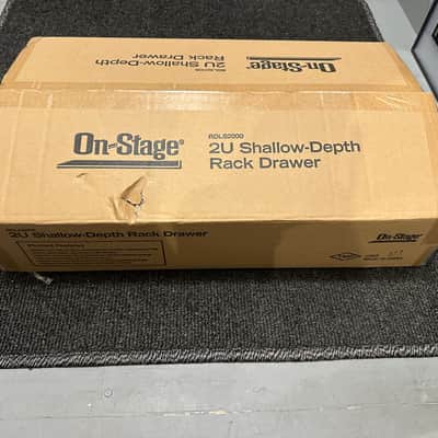 On-Stage 2u Shallow Depth Rack Drawer | Reverb