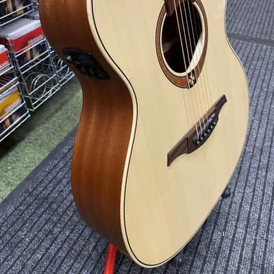 LAG Tramontane T70ACE electro-acoustic auditorium size guitar with solid spruce top image 5