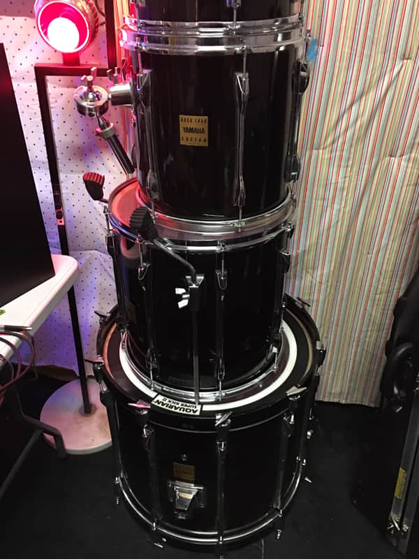 Yamaha Rock Tour Custom 1990 Black Lacquer Sparkle image 1