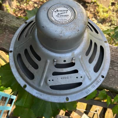 Jensen Vintage alnico 5 pm 12” 8 ohm guitar speaker. P12S. Great shape/tone! 1960 - Chrome image 1