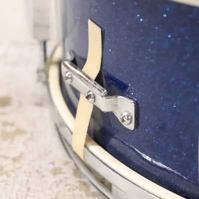 Stetson 5.5x14" Snare Drum Blue Sparkle Vintage 1960's MIJ image 3