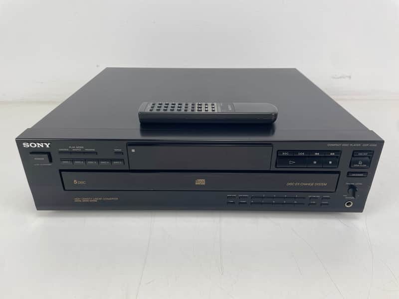 Sony - CDP-C335 - 5 Disc - Compact Disc Player - Inc. Remote - Fully Working (Rare) image 1