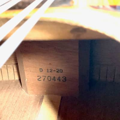 Martin D12-20 Natural 12 cordes 1970 image 19