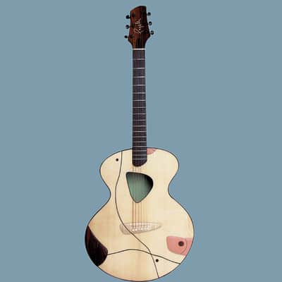 Claudio Pagelli “Wall Paper” One-of-a-Kind Prototype Acoustic Guitar 2002 – Brazilian Rosewood / Swiss Moonspruce image 2