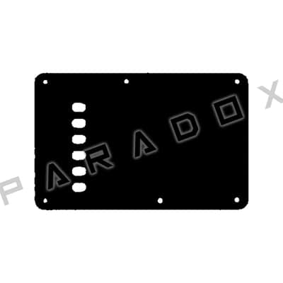 Custom Backplate For 2018 - Present Made in Taiwan Yamaha Pacifica 112J - Solid Black Thin .060" image 1