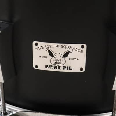 Pork Pie Little Squealer 7X12" Snare Drum Flat Black image 2