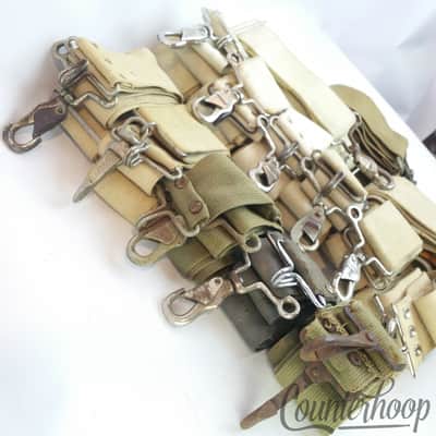 Marching Band Snare/Tenor Tom Drum Harness Strap Cloth/Metal Carabiner Vintage image 2