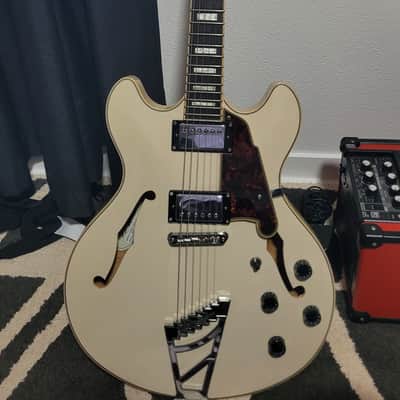D'Angelico Premier DC Semi-Hollow Double Cutaway with Stairstep Tailpiece image 1