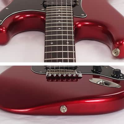 1983 Squier JV Contemporary Series Stratocaster HH Candy Apple Red Japan MIJ image 5